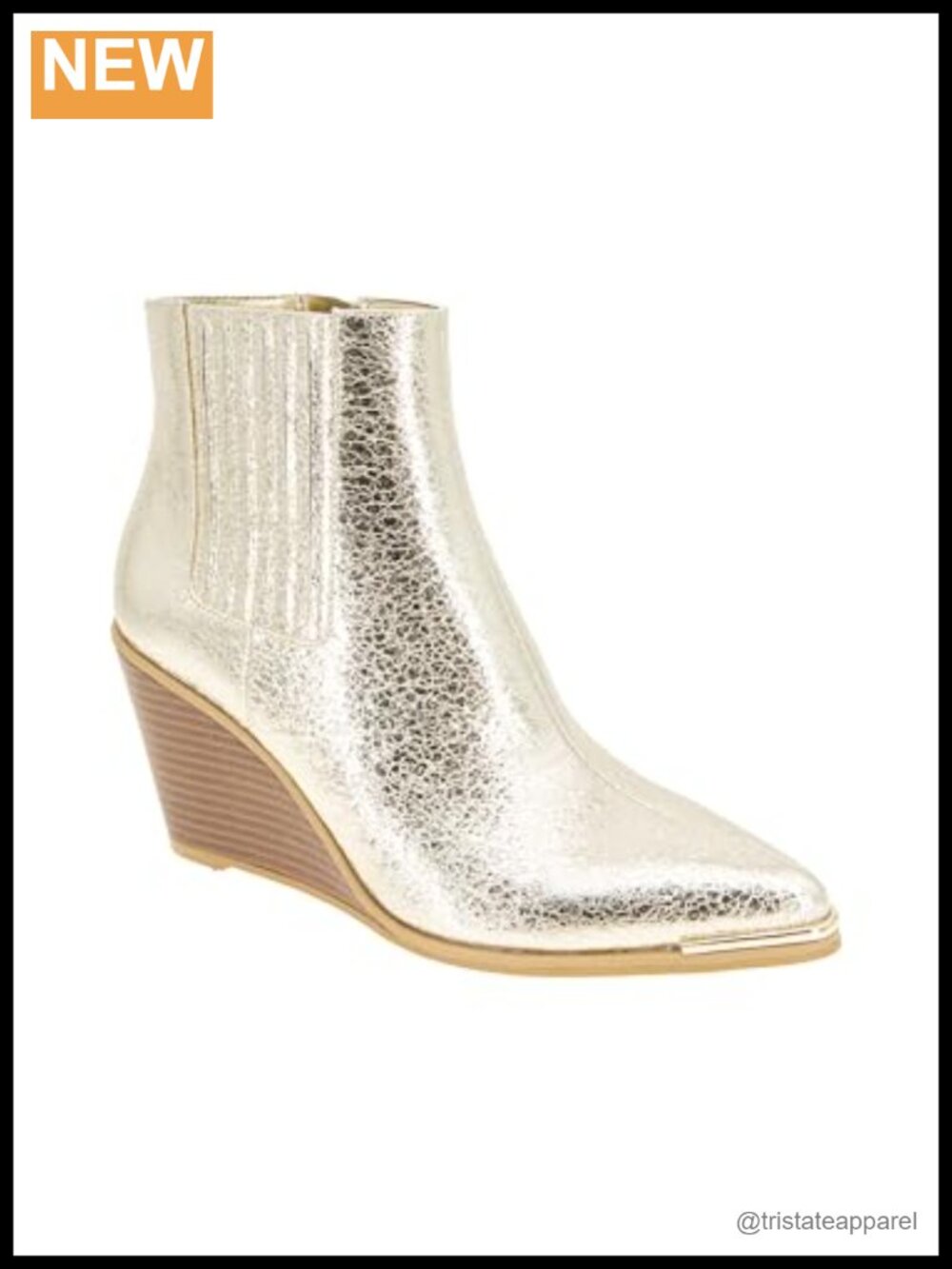 BCBGeneration Women's Jacksin Wedge Bootie Ankle Boots Pointed Toe Zip